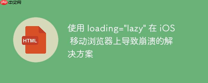 使用 loading="lazy" 在 iOS 移动浏览器上导致崩溃的解决方案-小浪学习网