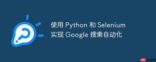 使用 Python 和 Selenium 实现 Google 搜索自动化