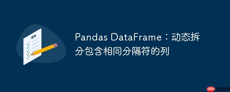 Pandas DataFrame：动态拆分包含相同分隔符的列-小浪学习网