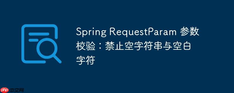 Spring RequestParam 参数校验：禁止空字符串与空白字符-小浪学习网