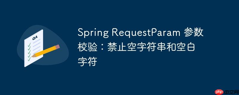 Spring RequestParam 参数校验：禁止空字符串和空白字符-小浪学习网