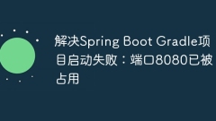 Solve Spring Boot Gradle project startup failure: Port 8080 has been occupied