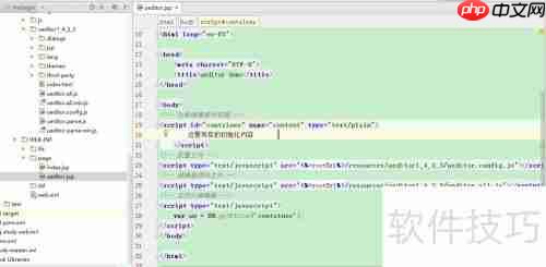 UEditor获取纯文本JS方法
