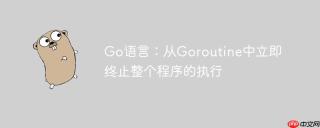 Go语言：从Goroutine中立即终止整个程序的执行