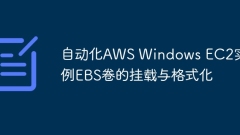 Automate the mount and formatting of EBS volumes for AWS Windows EC2 instances