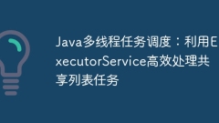 Java multithreaded task scheduling: Efficiently handle shared list tasks with ExecutorService