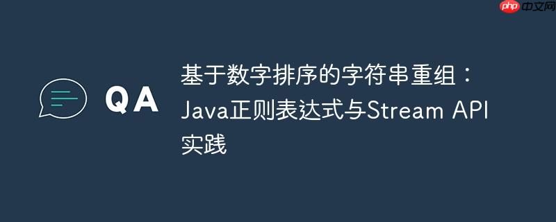 基于数字排序的字符串重组：Java正则表达式与Stream API实践-小浪学习网
