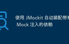 使用 JMockit 自動(dòng)裝配帶有 Mock 注入的依賴