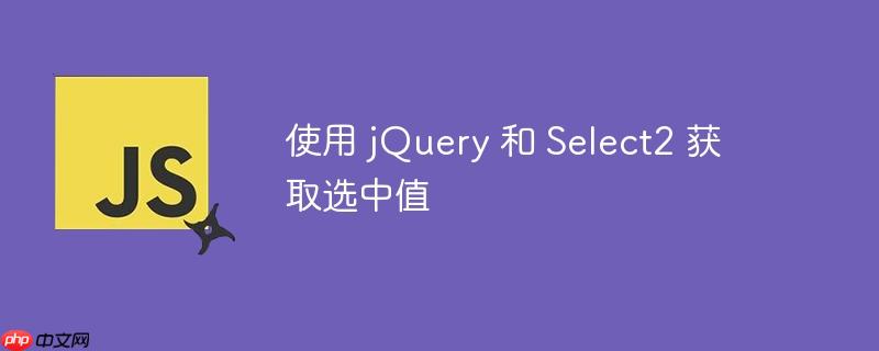 使用 jQuery 和 Select2 获取选中值