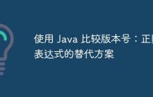 使用 Java 比較版本號：正則表達式的替代方案