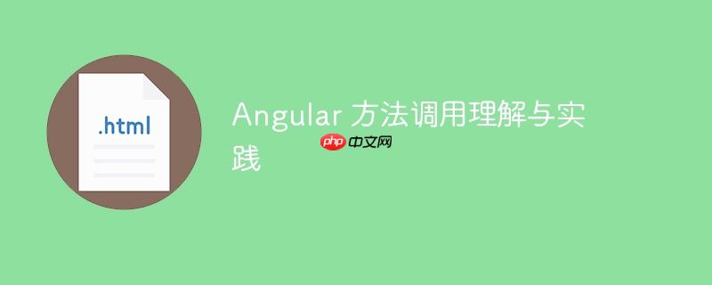 angular 方法调用理解与实践