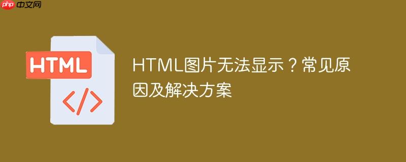 HTML图片无法显示?常见原因及解决方案