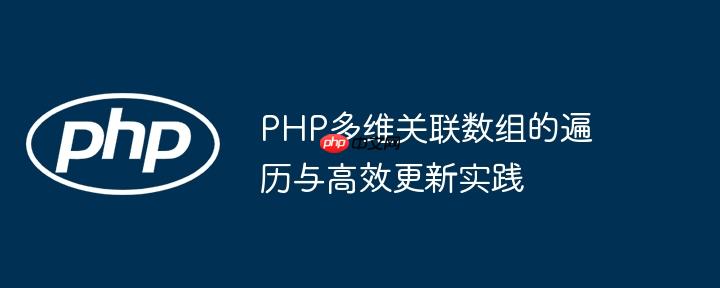 PHP多维关联数组的遍历与高效更新实践