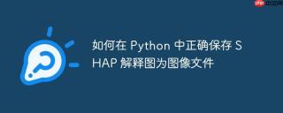 如何在 Python 中正确保存 SHAP 解释图为图像文件