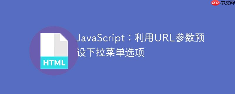 JavaScript：利用URL参数预设下拉菜单选项-小浪学习网