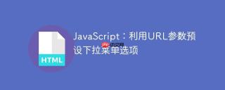 JavaScript：利用URL参数预设下拉菜单选项