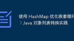 Optimizing nested loops with HashMap: Java object list conversion practice