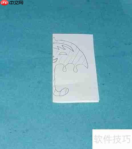 剪出迷你小雨伞