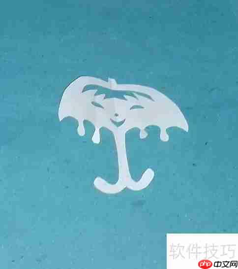 剪出迷你小雨伞