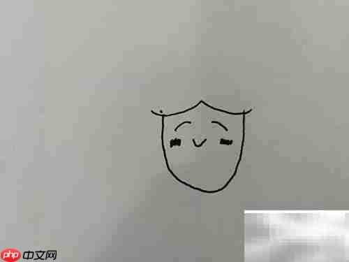 简笔画中的音乐精灵