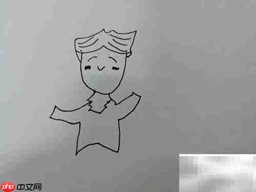 简笔画中的音乐精灵