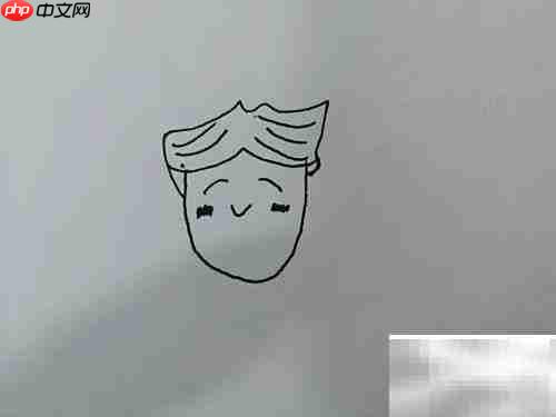 简笔画中的音乐精灵