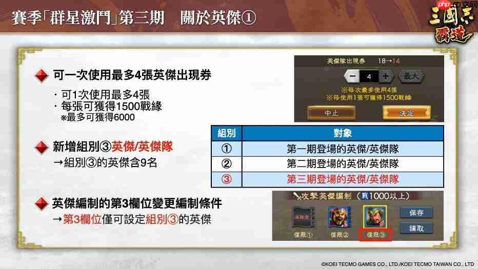 『三国志 霸道』新赛季「群星激斗」第三期开幕！