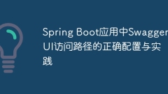 Correct configuration and practice of Swagger UI access path in Spring Boot application