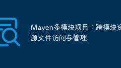 Maven multi-module project: cross-module resource file access and management