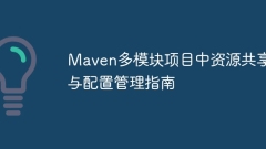 Guide to resource sharing and configuration management in Maven multi-module projects