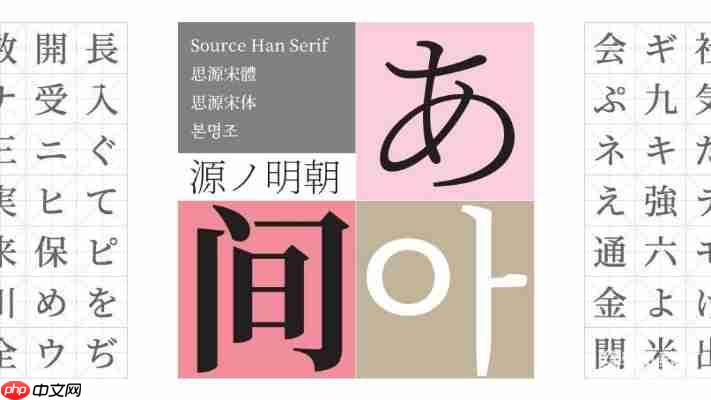 Source Han Serif SC Bold字体特点解析，设计师必备中文字体