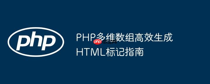 PHP多维数组高效生成HTML标记指南-小浪学习网