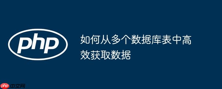 如何从多个数据库表中高效获取数据-小浪学习网
