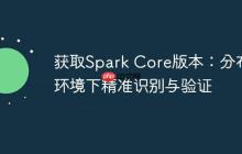 获取Spark Core版本：分布式环境下精准识别与验证