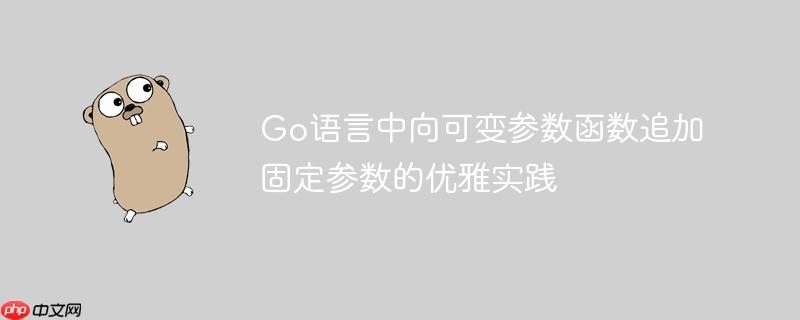 Go语言中向可变参数函数追加固定参数的优雅实践