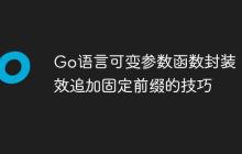 Go语言可变参数函数封装:高效追加固定前缀的技巧