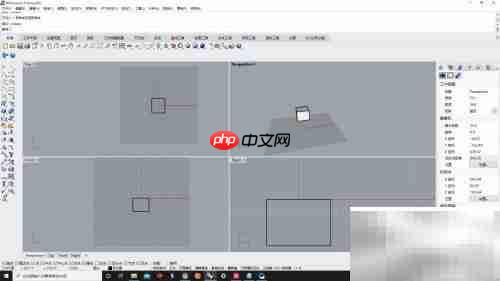 犀牛三视图同步更改工作平面