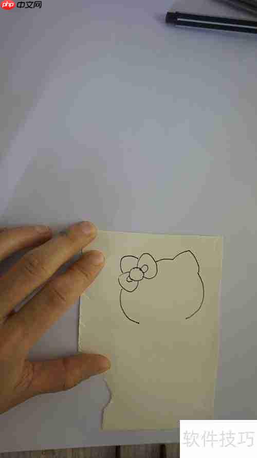 Hello Kitty绘画步骤