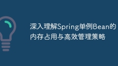 Deeply understand the memory usage and efficient management strategies of Spring singleton beans