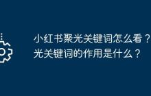 小红书聚光关键词怎么看？聚光关键词的作用是什么？