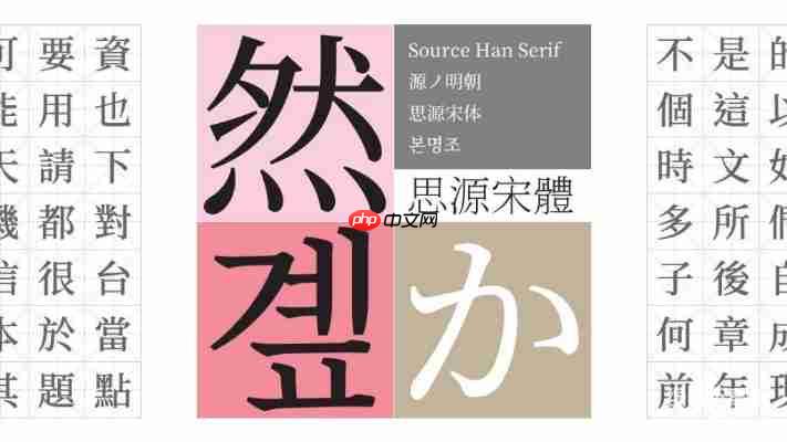 Source Han Serif SC Bold字体免费下载,官方正版安装指南