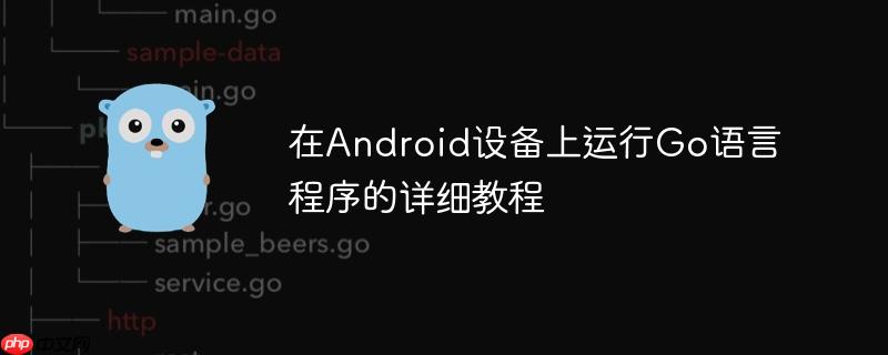 在Android设备上运行Go语言程序的详细教程