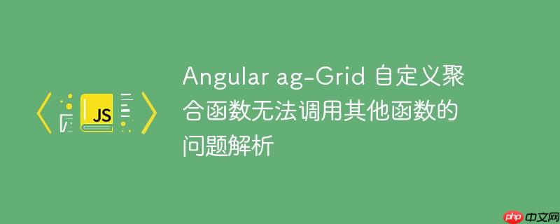 Angular ag-Grid 自定义聚合函数无法调用其他函数的问题解析-小浪学习网