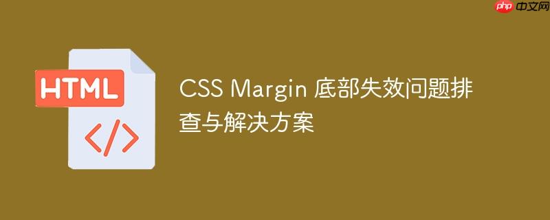 CSS Margin 底部失效问题排查与解决方案