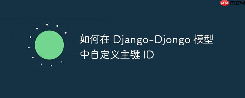 如何在 Django-Djongo 模型中自定义主键 ID-小浪学习网