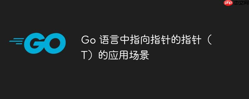 Go 语言中指向指针的指针（T）的应用场景-小浪学习网