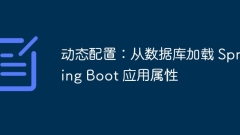 Dynamic configuration: Loading Spring Boot application properties from the database
