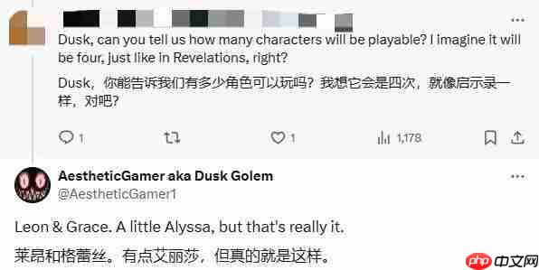 传闻:《生化危机:安魂曲》或将包含三位可操作角色