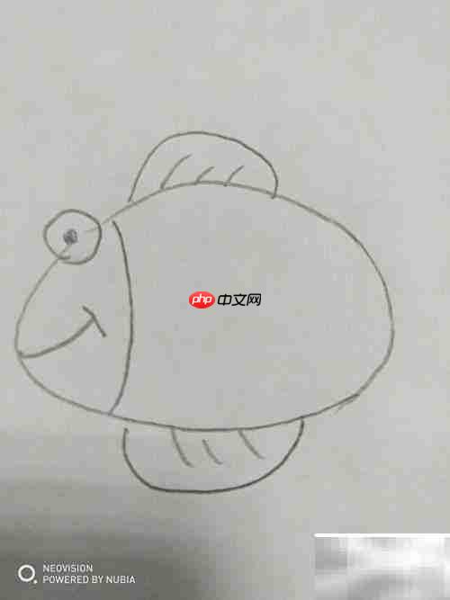 大眼睛小鱼简笔画教程