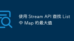 Use the Stream API to find the maximum value of a Map in a List